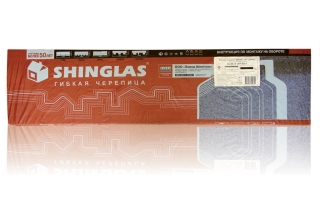 Коньки-карнизы ШИНГЛАС (красный),   уп./5м.кв