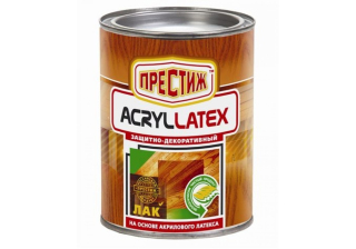 Лак акриловый по дереву б/ц Acryllatex 0,9 кг Престиж