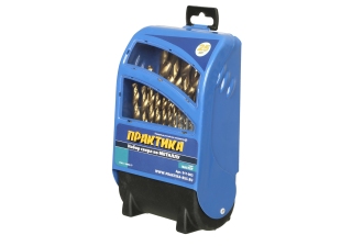 Набор сверел по металл ПРАКТИКА Мастер 25шт. 1-13мм м металлической кассете 911-963