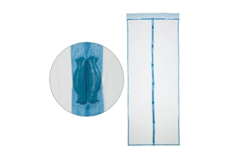 Сетка москитная 0,9*2,2м (голубая, на магнитах) Рыжий Кот 230442