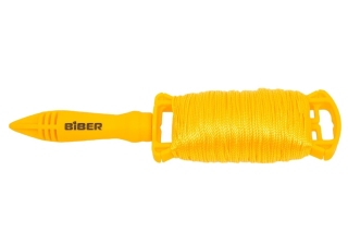 Шнур разметочный на катушке с ручкой D-1.5мм, 50м. БИБЕР 43142