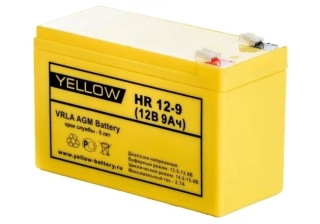 Аккумулятор YELLOW VL 12В 9А/ч