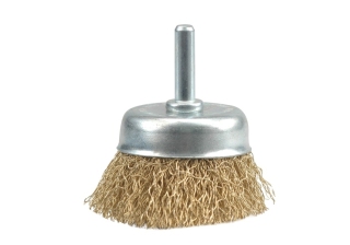 Щетка-крацовка чаша 75мм. для дрели BIBER /70988/