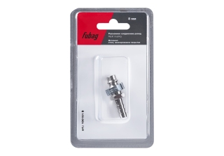 Разъемное соединение Fubag рапид (штуцер)-ёлочка 8 мм с обжимным кольцом 8х12 мм блистер 1шт 180161В