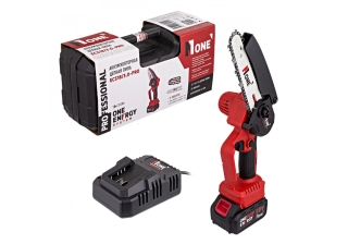 Пила цепная аккум. №1 ECS18/3.0-PRO (18V, 1акк, 3Ач, З/У шина15.2см,цепь37зв,+10см шина, 28зв, кейс)