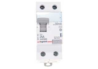 УЗО Legrand 403000 2P 25А 30мА 6kA эл-мех ТX3