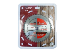 Диск пильный по дереву №1 NACD210223040T (D=210мм, D20/22.2/25.4/30мм, 40Т, толщина 1.4мм)