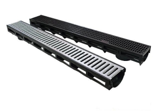 Лоток водоотводный с пластиковой решеткой AQUA-TOP Aquastok (1092)