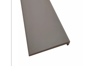 Наличник прямой Серый бархат ПВХ телескоп