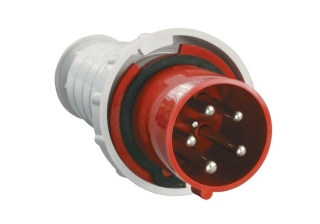 Вилка переносная силовая ССИ-015 3Р+РЕ+N 16А 380В бел/красный IP44 IEK