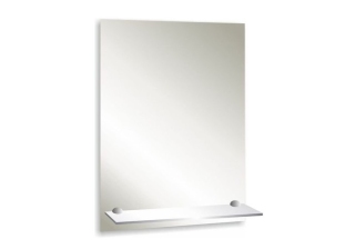 Зеркало 390х590 прямоугольное с полкой Silver Mirrors (418)