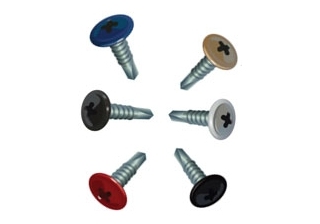 Саморез с пресс-шайбой (сверло) 4,2х32  RAL 6005