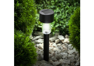 Светильник садовый на солнечной батарее пластик черный 30см SL-PL30 ЭРА
