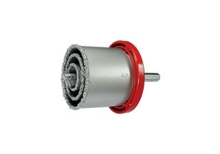 Набор коронок по керам. плитке 33-53-67-73мм. 6-гранный хвостовик /72840/