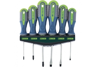 Набор отверток, CrV, трехкомпонентные рукоятки, 6пред. /13374/ СИБРТЕХ