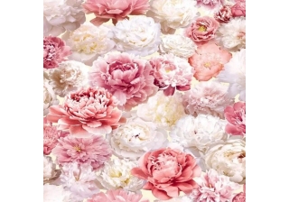 Обои Пионы В015-05 винил на бумажной основе 0,53х10м Саратовская обойная фабрика