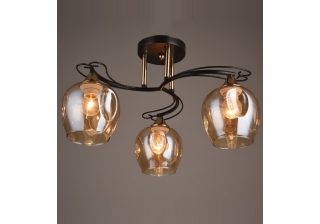 Люстра 3658/3 черный+золото