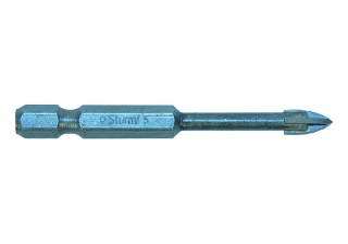 Сверло по стеклу и кафелю, d 5мм, ШЕСТИГРАННЫЙ хвостовик, 4 ГРАНИ, Sturm! 5380101