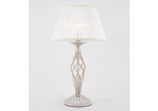 Настольная лампа 32806/1N белый с патиной хром