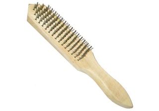 Щетка 5-рядная металлические с деревянной ручкой /748245/