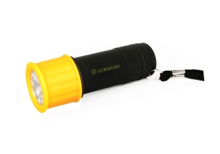 Фонарь электр. светодиод.Ultraflash LED15001-В аккум.черно-жел. пласт.корпус (1/6/96шт) 10480/863473