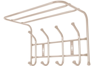 Вешалка настенная с полкой 5 крючков Ника Премиум 4