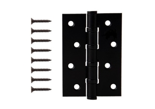 Петля стальн. RENZ 100*75*2,5, 4подш, б/колп., черный  арт: IN100-4BB FH B 23-00000190