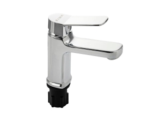 Cмеситель для умывальника FABIA шаровый литой корпус Хром (9600)