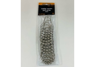 КОЛЬЦА ДЛЯ ШТОР В ВАННУЮ МЕТАЛЛИЧ. НАБОР 12 ШТ. (ХРОМ) (1/48) 