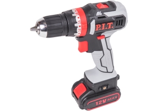 Дрель акк. P.I.T. бесщет. PID03001-12M2/BL (12В, 1.5Ач, 28Нm, функция удара, фикс. шпиндель)