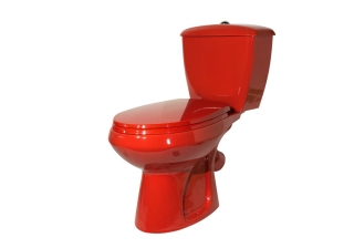 Унитаз-компакт Элисса Стандарт, с сиденьем, красный (43360110202)