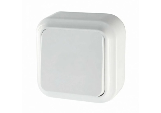 Выключатель 1кл о/у белый IP20 Пралеска Беларусь А16-131