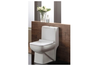 Унитаз-монолит Azario ZENO AZ-1169 с сиденьем Slim микролифт дюропласт 640*365*740 мм ободковый