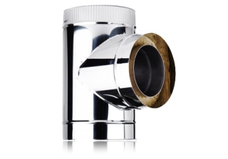 Сэндвич-тройник оц.+нерж. (0,5мм.+0,5мм.) 90* D 200х280