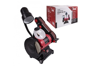 Станок точильный №1 EGS500-150 PRO (500Вт,шлиф.круг150мм,шлиф.лента 686мм)