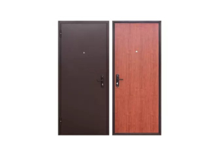 Дверь металлическая Прораб 1 4.5см рустикальный дуб (86х2060R) Металл/Металл