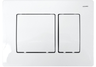 Панель смыва AZARIO белая (квадратная) (10317120/141022/3127853, ТУРЦИЯ)