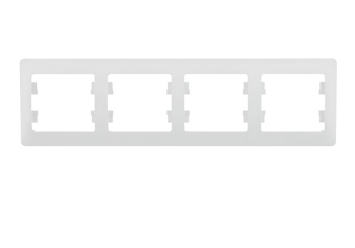 Рамка 4гн белый Glossa Schneider Electric GSL000104