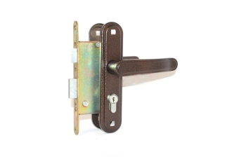 Замок врезной с ручк. 3В4-3.03 (медь) 