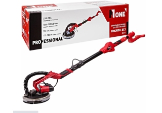 Шлифмашина для стен и потолков с телескоп.ручкой №1 DMJ850-SS1 (850Вт,подсветка,диск 225мм)