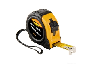 Рулетка Elastica 10мх25мм. обрезиненный корпус /31314/ SPARTA