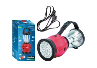 Фонарь кемпинговый светодиодный Camelion LED29318 пласт. корпус, красный /10474/863336