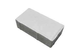 Плитка тротуарная брусчатка БЕЛАЯ 100х200х40 ( 50 шт. 1 м2) 19.2м2/1подлон/1.7т.