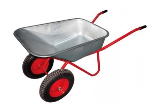 Тачка строительная двухколесная 110л. 200кг. Мастер 3.25/3.00*8