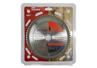 Диск пильный по дереву №1 NACD185213060T (D=185мм, D20/22.2/25.4/30мм, 60Т, толщина 1.3мм)