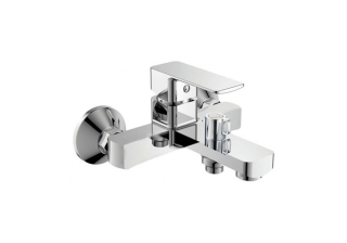 Cмеситель в ванну MIXXUS KUB 009 EURO d-40 короткий излив, нерж.сталь CR0443