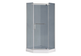 Душевое ограждение CS-816S B (GRAY) 90*90*200, низ. подд. 13 см., 6mm серое. закал. стекло