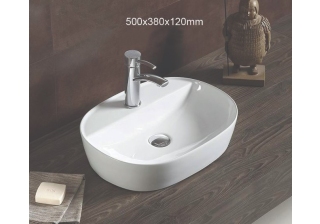 Раковина накладная Azario AZ-2202 SP размер 500*380*120мм