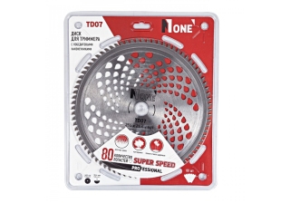Диск №1 TD07 диск для триммера с победитовыми наконечниками SUPER SPEED 255*25.4*80T