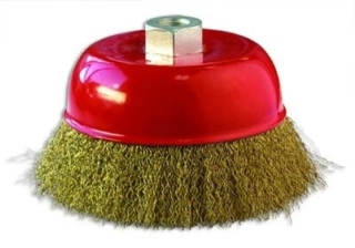 Щетка-крацовка чаша 75мм. М14 для УШМ BIBER /70970/